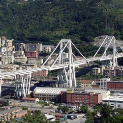 The Ponte Morandi before collapse